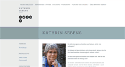 Desktop Screenshot of kathrinsebens.com