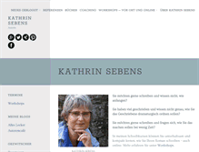 Tablet Screenshot of kathrinsebens.com